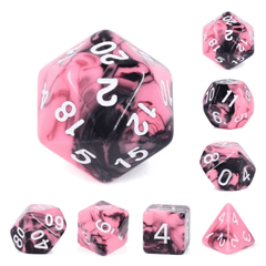 Watermelon Cream RPG Dice Set - Foam Brain